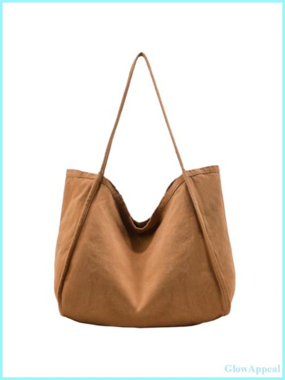Canvas Tote Bag Women Slouchy Hobo Shoulder Purse Work Travel Extra Large